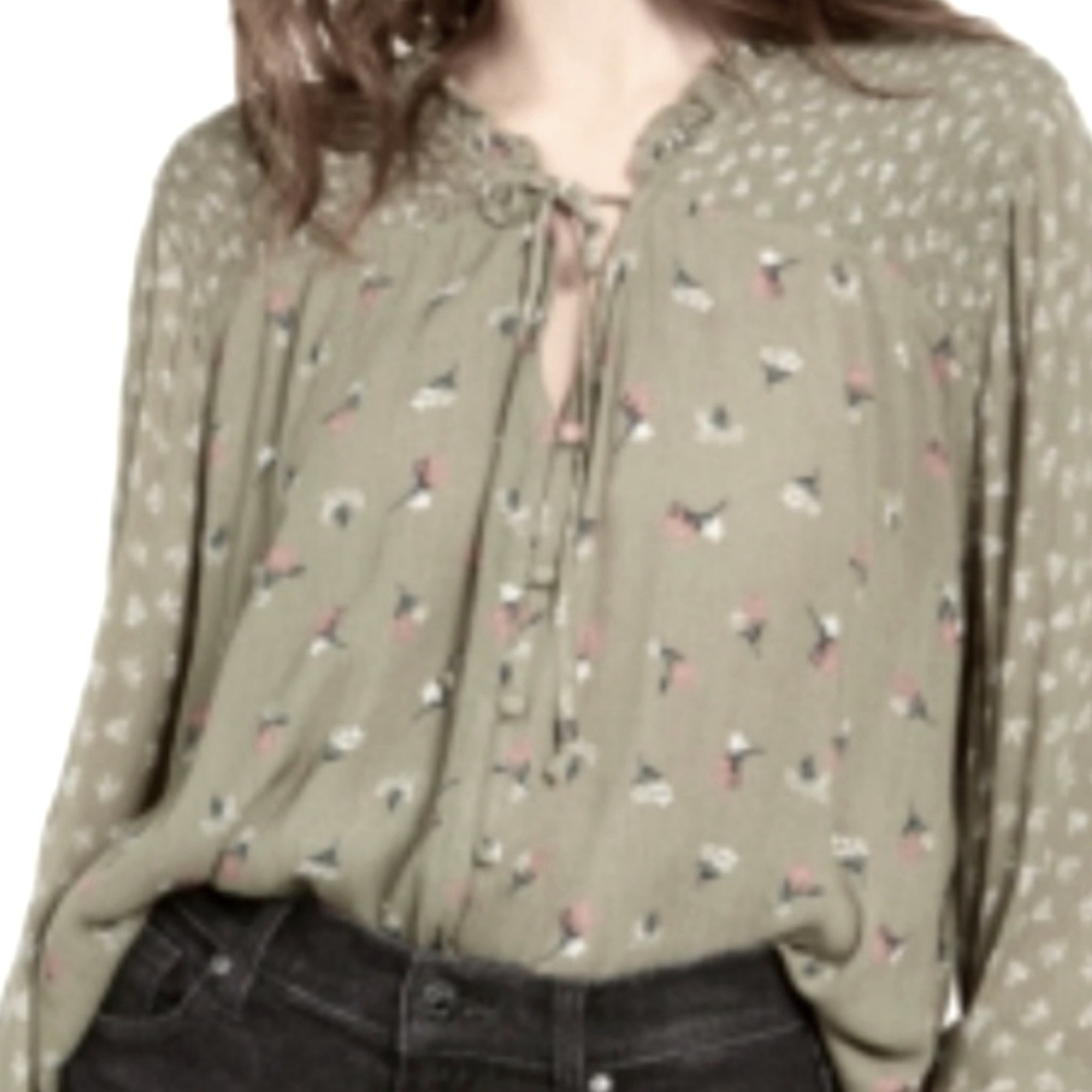 NWOT, Top, by Hippie Rose size large, Olive